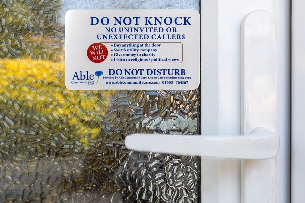 Free door stickers to keep older people safer