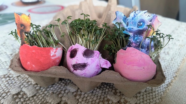 Egg cress head competition entry
