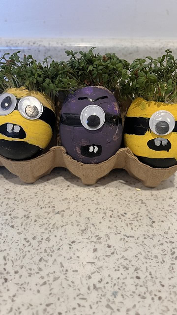 Egg cress head competition entry