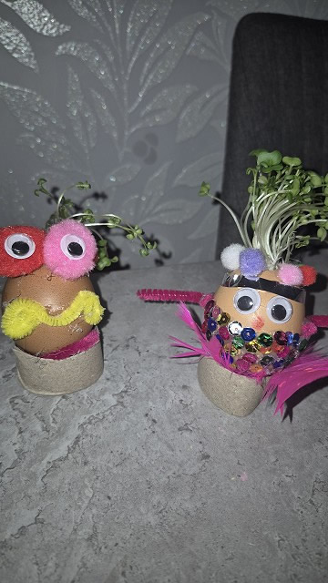 Egg cress head competition entry