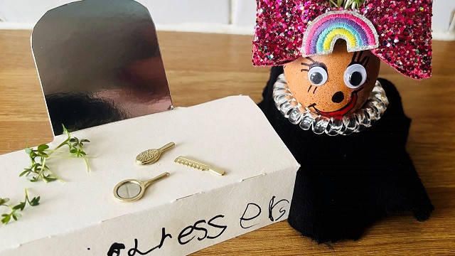 Egg cress head competition entry