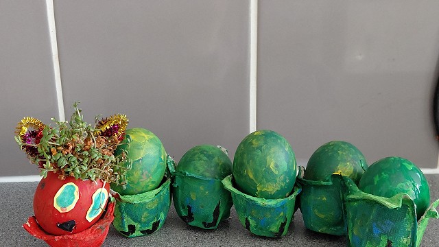 Egg cress head competition entry