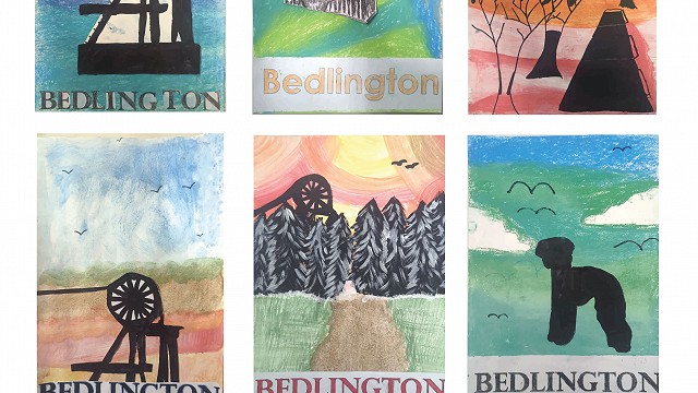 Pupils bus-shelter artwork, March 2026