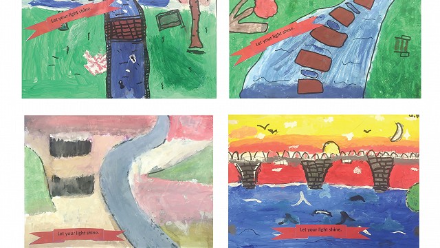 Pupils bus-shelter artwork, March 2026