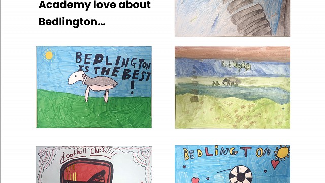 Pupils bus-shelter artwork, March 2026