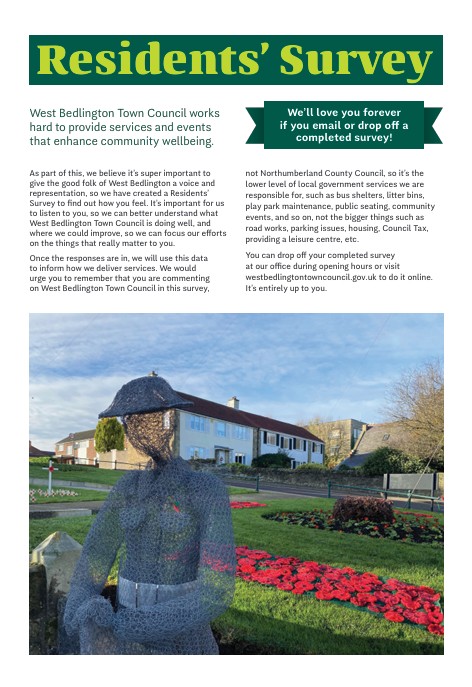 We'd love you to complete a Residents’ Survey