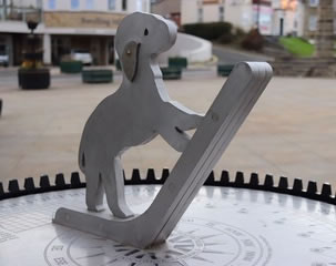 Bedlington Terrier Sun Dial